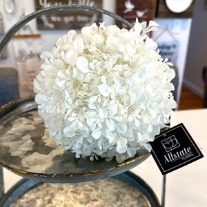 White Decorative Eucalyptus Sphere